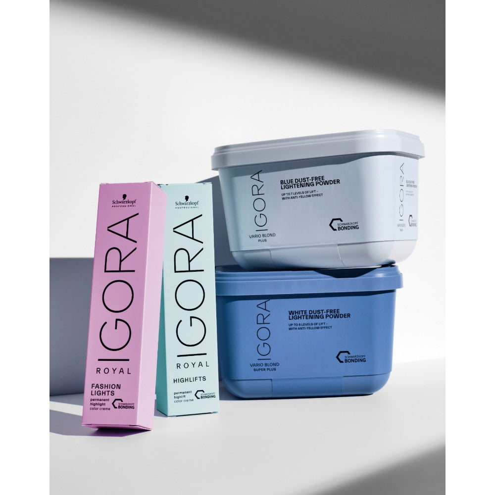 Igora Vario Blond Super Plus – Pudră albă decolorantă 8 tonuri cu Tehnologie Bonding 450 g Schwarzkopf Professional