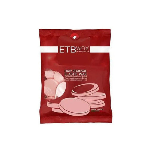 ETB Wax – Professzionális, Rózsaszín, Titán-dioxidos, Elasztikus Gyanta Gyöngy, 1000 g