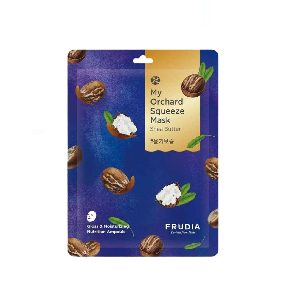 FRUDIA My Orchard Squeeze Mask Shea Butter – Mască Facială cu Unt de Shea pentru Hidratare Intensă, Nutriție Profundă și Repararea Barierei Cutanate
