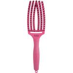 Olivia Garden Fingerbrush Boar & Nylon Hot Pink Kibontó kefe M