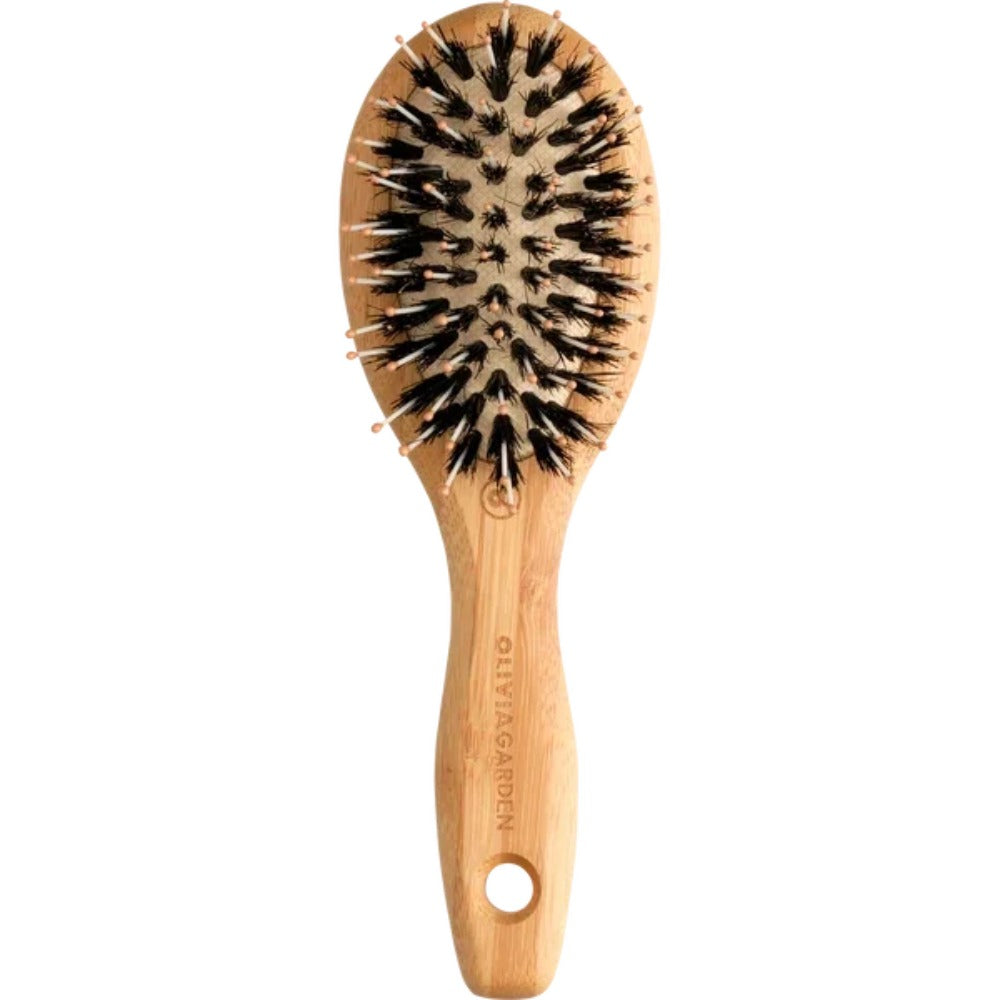 Olivia Garden Bamboo Touch Care Vaddisznósörtés és nejlon hajkefe XS