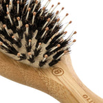 Olivia Garden Bamboo Touch Care Vaddisznósörtés és nejlon hajkefe XS