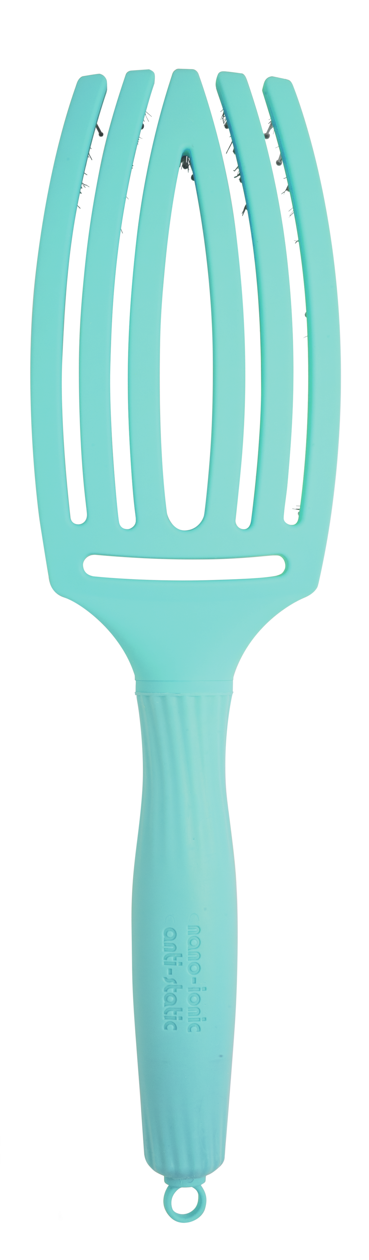 Olivia Garden Fingerbrush Boar & Nylon Mint Kibontó kefe M