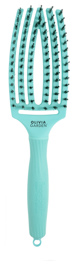 Olivia Garden Fingerbrush Boar & Nylon Mint Kibontó kefe M