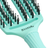 Olivia Garden FingerBrush Combo Medium Mint – Professzionális Közepes Méretű Hajkefe Keratinos Vaddisznósörtékkel és Ionizált Nylon Sörtékkel