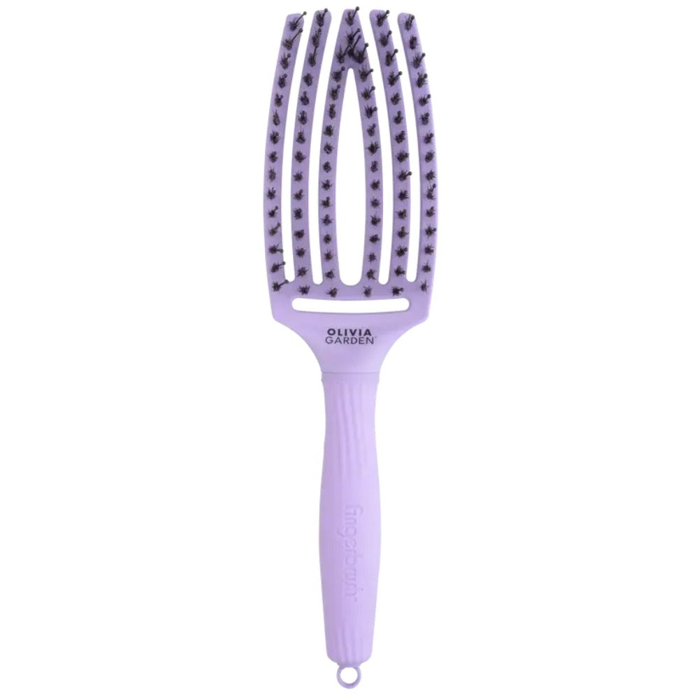 Olivia Garden Fingerbrush Boar & Nylon Lavender Kibontó kefe M