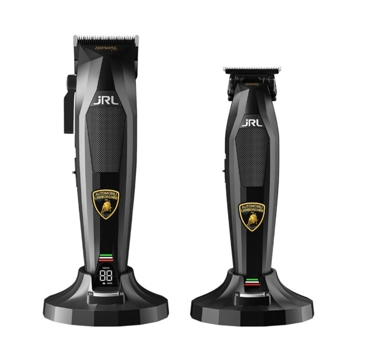 JRL Lamborghini Diamante Black Clipper + Trimmer – Limitált Kiadás Exkluzív Dizájnnal és Csúcsteljesítménnyel