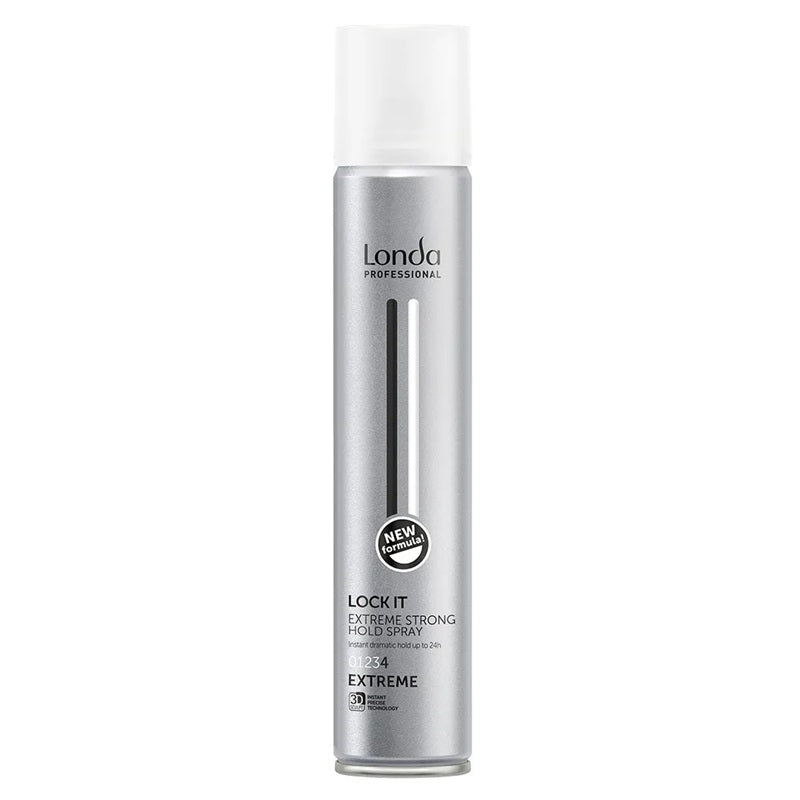 Londa Lock It Extreme Professzionális Hajlakk 250 ml – Extrém Tartás, UV-védelem és Hosszan Tartó Frissesség