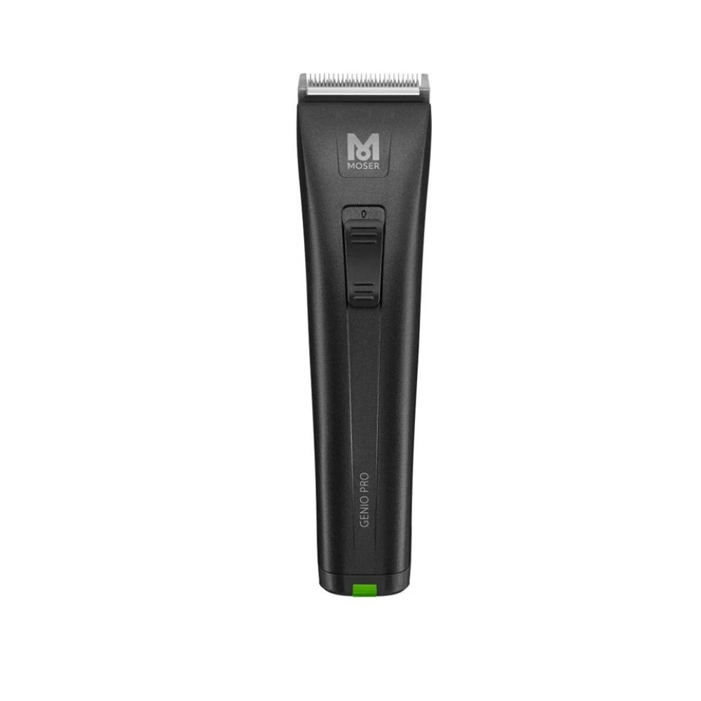 Moser Genio Pro Black – Mașină Profesională de Tuns cu 2 Acumulatori Li-Ion