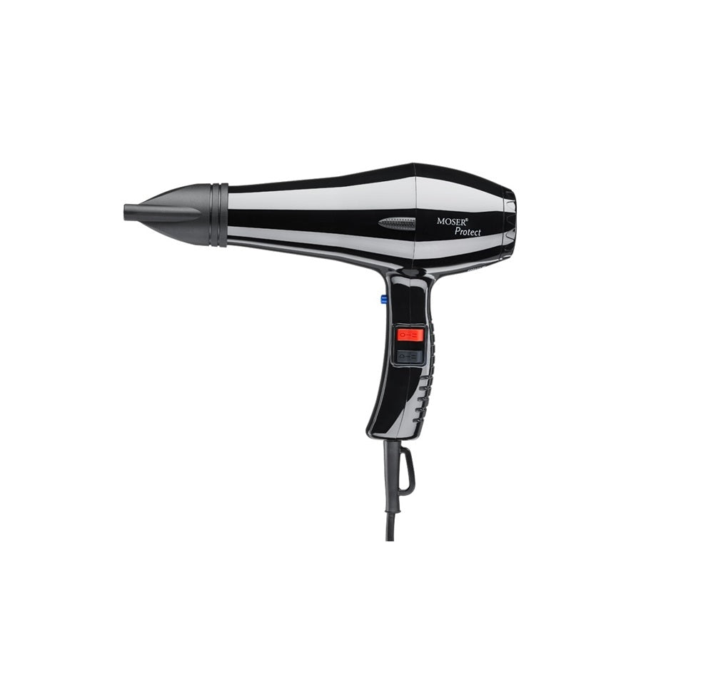 Uscător de Păr Profesional Moser Protect 1500W – Hair Dryer cu Aer Rece, 4 Trepte de Temperatură, 2 Viteze