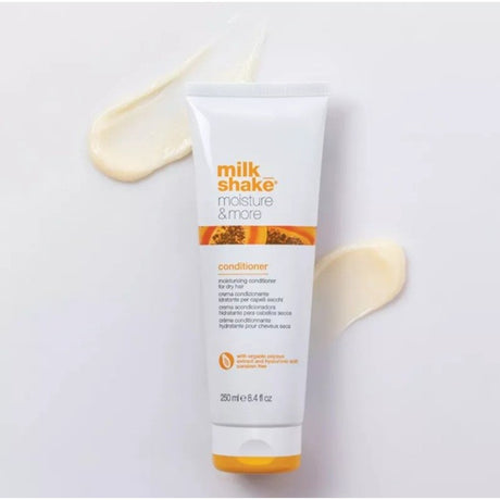 Milk Shake Moisture & More Conditioner 250ml – Professzionális Hidratáló Hajbalzsam Hialuronsavval és Niacinamiddal Száraz, Vízhiányos Hajra