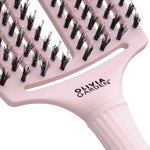Olivia Garden Fingerbrush Boar & Nylon Pastel Pink Display 12 db