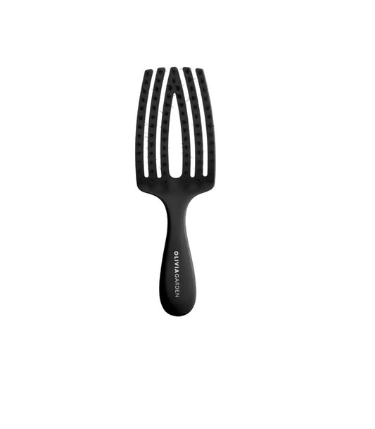 Olivia Garden Fingerbrush Combo Kids Black – Professzionális Gyermek Hajkefe