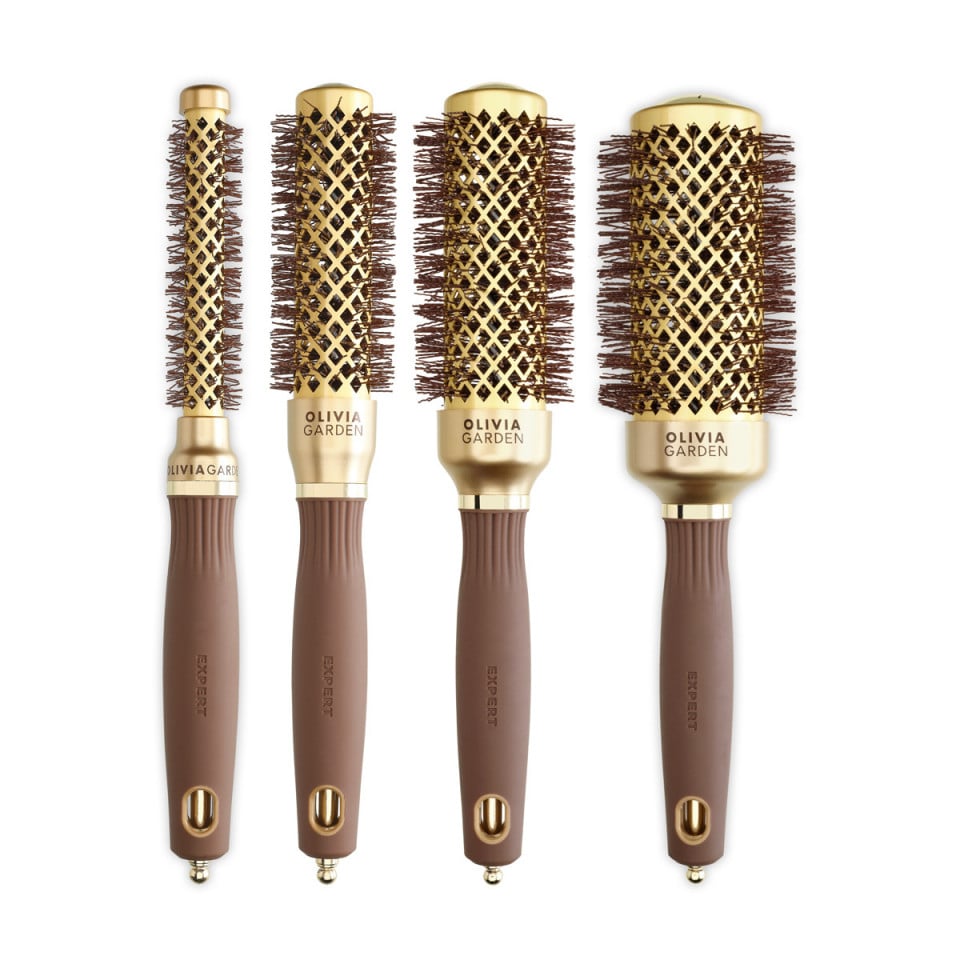 Olivia Garden Hőálló Táska Expert Blowout Shine, Barna és Arany 25+35+45+55