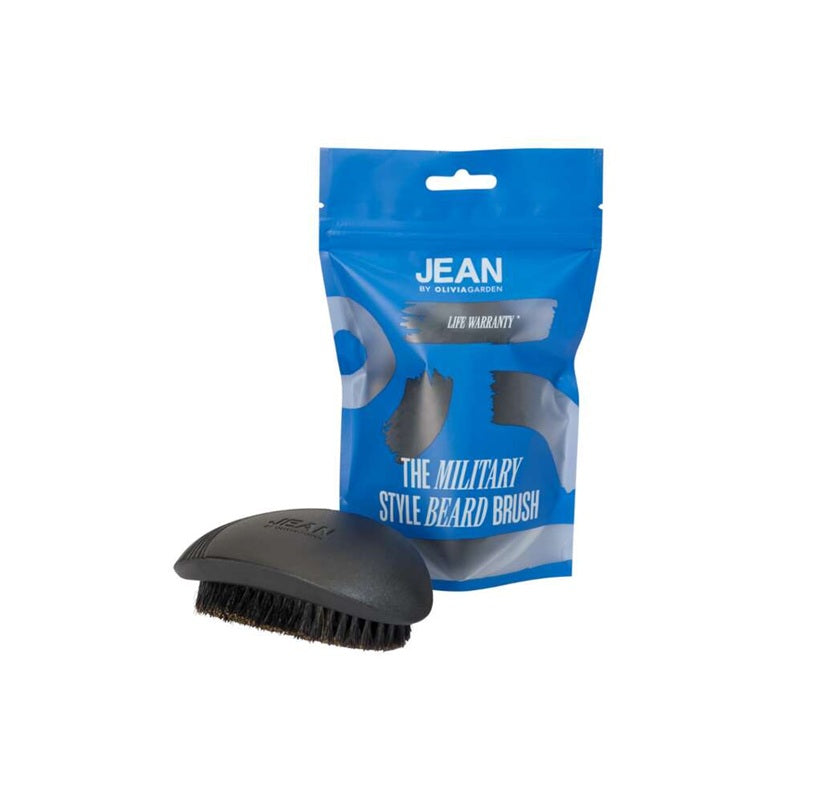 Olivia Garden JEAN The Military Style Beard Brush Profi vaddisznósörte szakállkefe