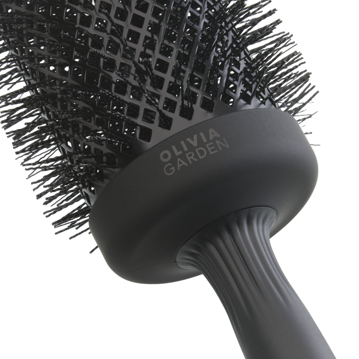Olivia Garden Expert Blowout Black Label 65 – Extra-hosszú professzionális hajkefe hullámos sörtékkel a maximális volument, ragyogást és gyors szárítást biztosítva