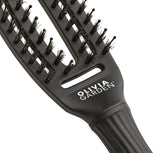 Olivia Garden FingerBrush Combo Small Full Black – Professzionális Antisztatikus Hajkefe Kíméletes Kifésüléshez és Precíz Formázáshoz S
