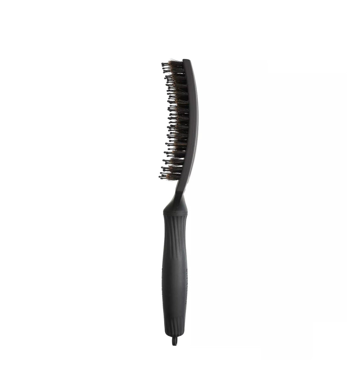 Olivia Garden FingerBrush Combo Medium Full Black – Professzionális Antisztatikus Hajkefe Vaddisznósörtékkel és Ionizált Nylon Sörtékkel