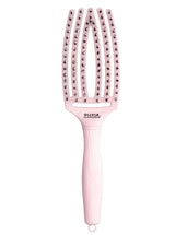 Olivia Garden FingerBrush Pastel Combo Medium Pink – Professzionális Hajkefe Kíméletes Kifésüléshez, Volumenhez és Természetes Fényhez M