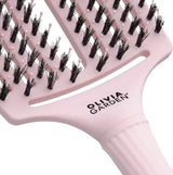 Olivia Garden FingerBrush Combo Pastel Large Pink – Professzionális Hajkefe Könnyed Kifésüléshez, Volumenhez és Természetes Fényhez L