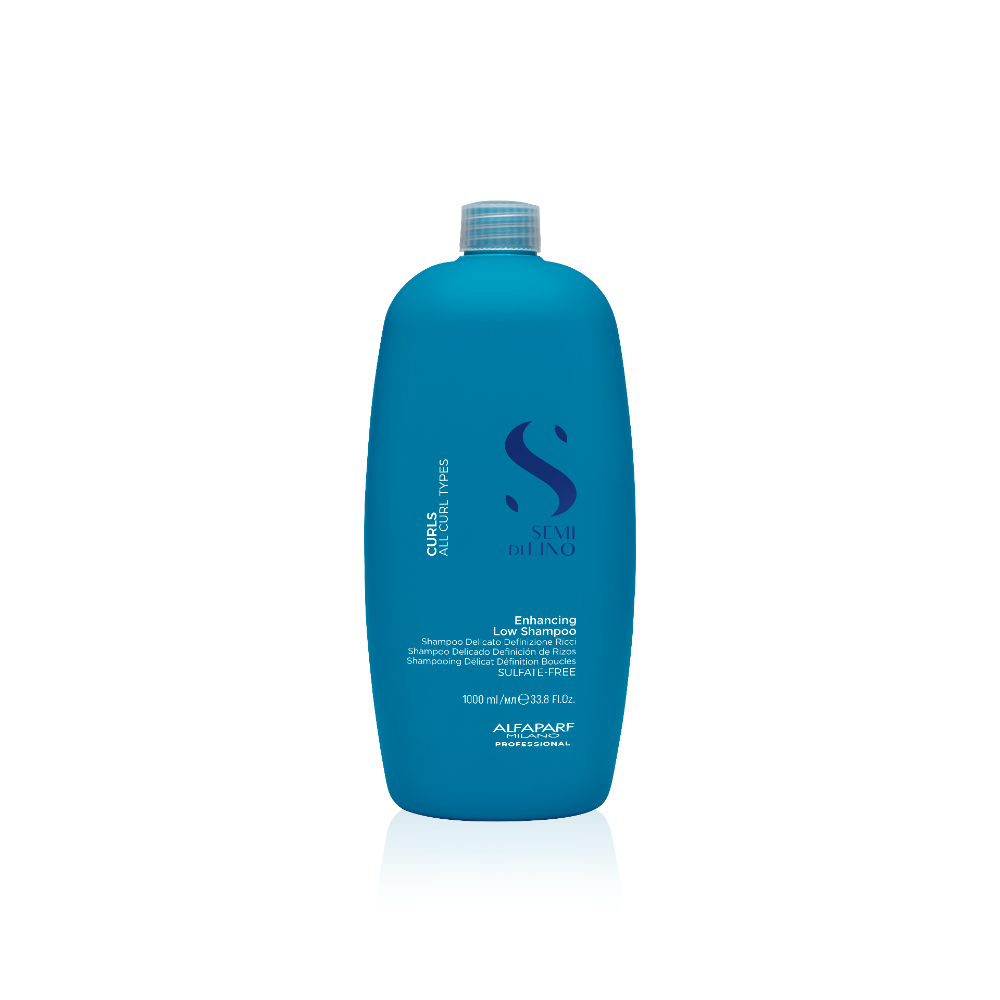 Alfaparf Milano Semi di Lino Curls Enhancing Low Shampoo – Gyengéd Sampon Hullámos és Göndör Hajra, Hidratálás és Frizz Kontroll