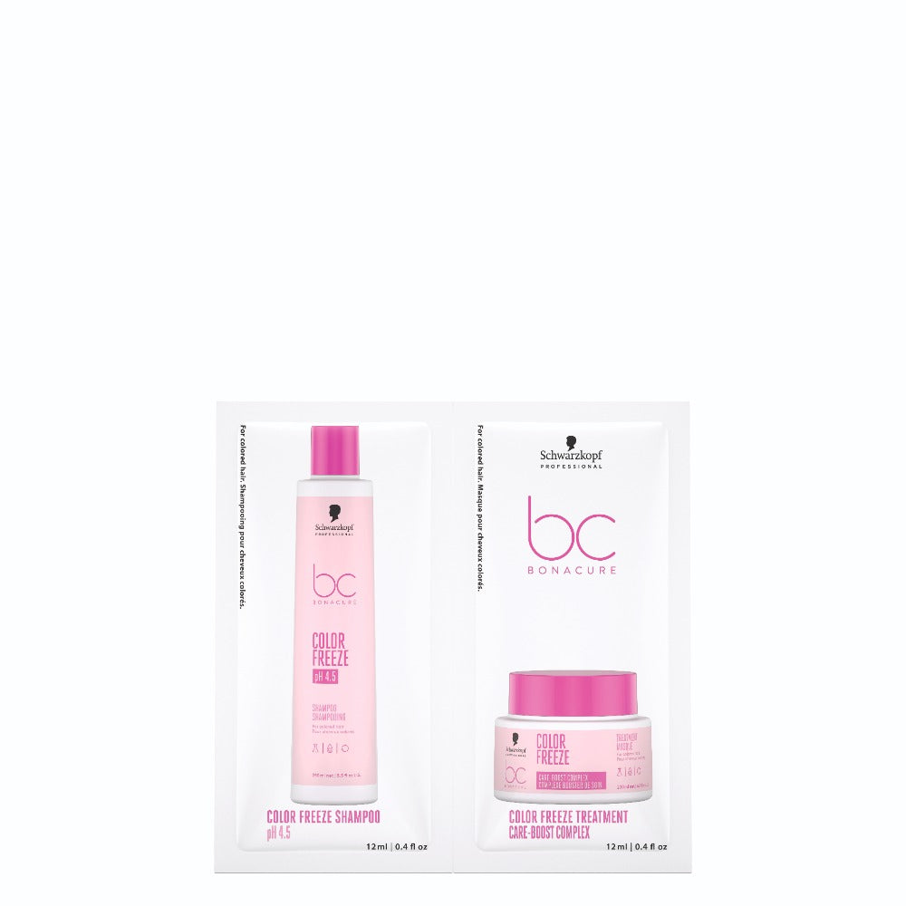 Schwarzkopf Professional BC Bonacure Color Freeze Sampon és Ápoló Szett 2 x 12 ml