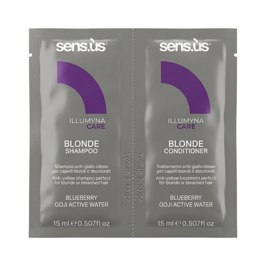 Sensus Illumyna Care Blonde Sampon és hajbalzsam szett 15 ml