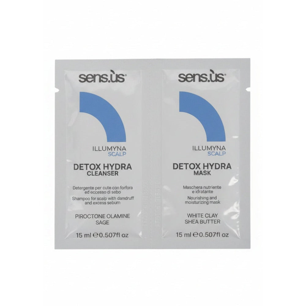 Sensus Illumyna Scalp Sampon Detoxifiant si Hidratant + Masca Hidratanta si Detoxifianta 15 ML