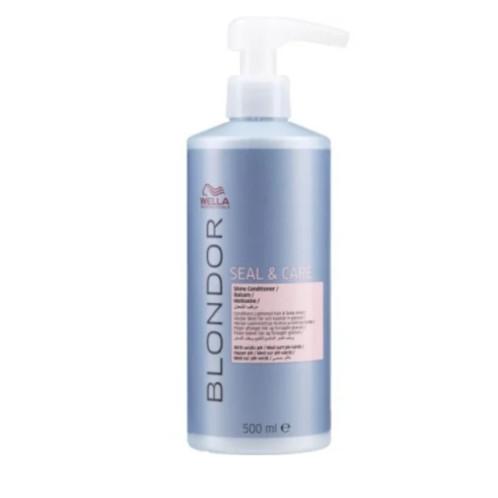 Wella Blondor Seal & Care 500 ml – Szőkítés utáni kezelés szőke hajra, pH-semlegesítés és színrögzítés