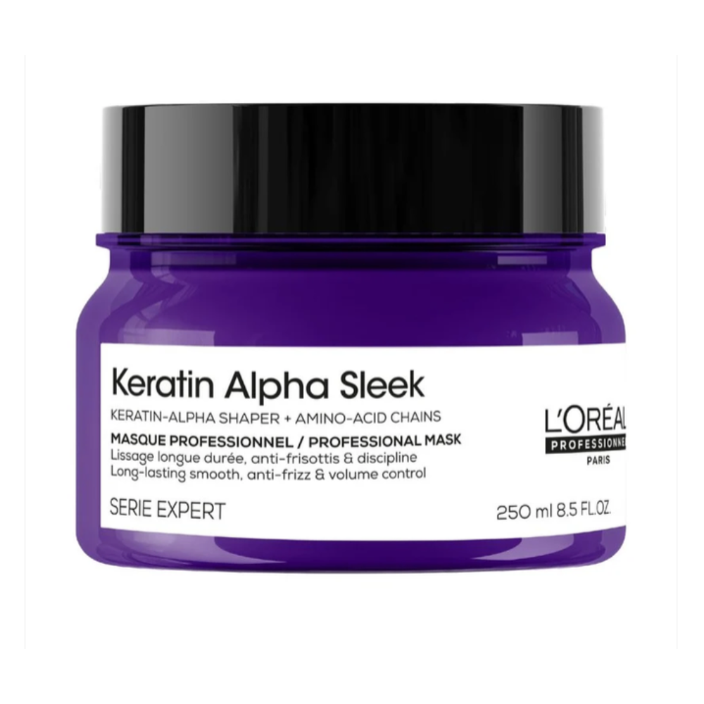 L'Oréal Professionnel Serie Expert Keratin Alpha Sleek Hajmaszk, göndörödés elleni 250ml