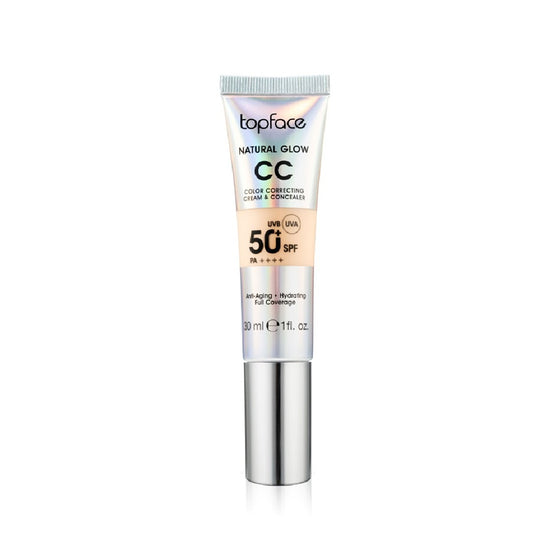 Topface CC krém Natural Glow Radiant – Hibátlan fedésű és egészséges ragyogású krém és korrektor, 30ml