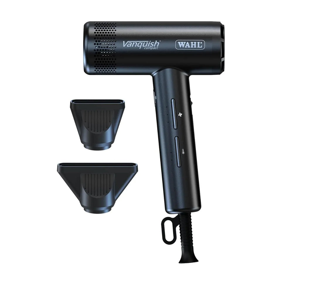 Wahl Vanquish Compact – Professzionális hajszárító 1600W, csendes digitális motor, ultrakompakt dizájn