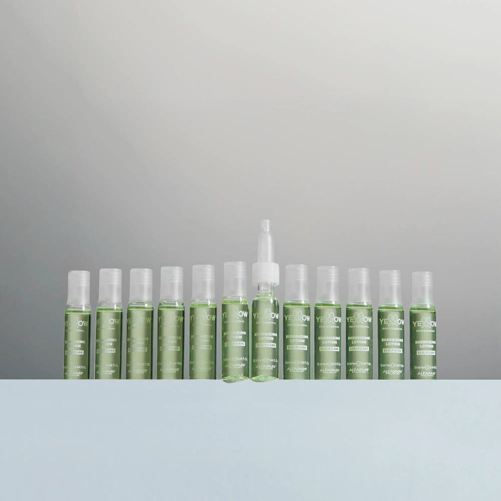 Yellow Scalp Energizáló Hajlotion – Intenzív hajhullás elleni és hajsűrűsítő kezelés, 12 x 13 ml