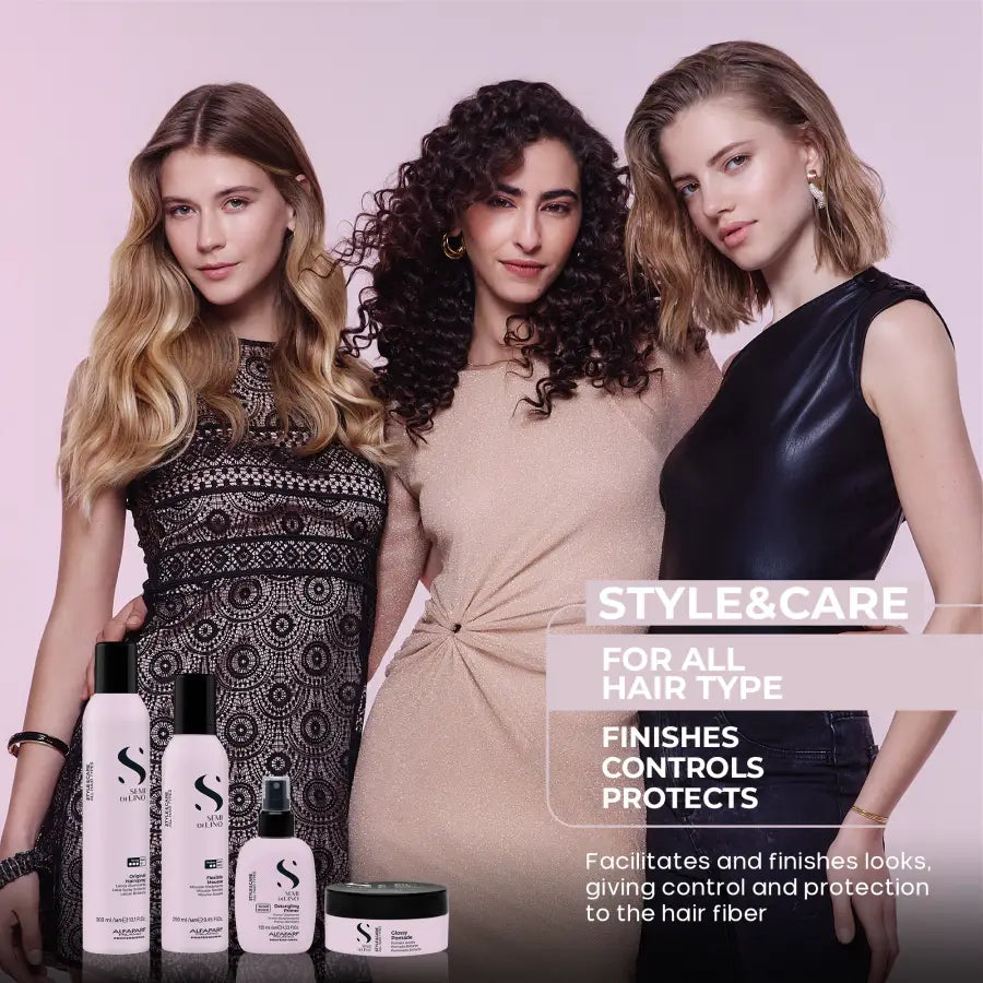 Alfaparf Milano Semi Di Lino Style&Care Amplifying Mousse 250ml – Spumă Profesională pentru Volum Ușor și Strălucire