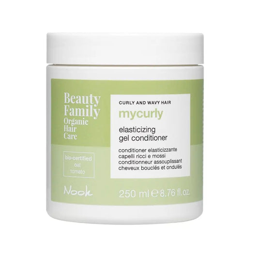 Balsam Organic Tip Gel Pentru Hidratarea Și Definirea Părului Creț Și Ondulat Nook Beauty Family MyCurly Elasticizing