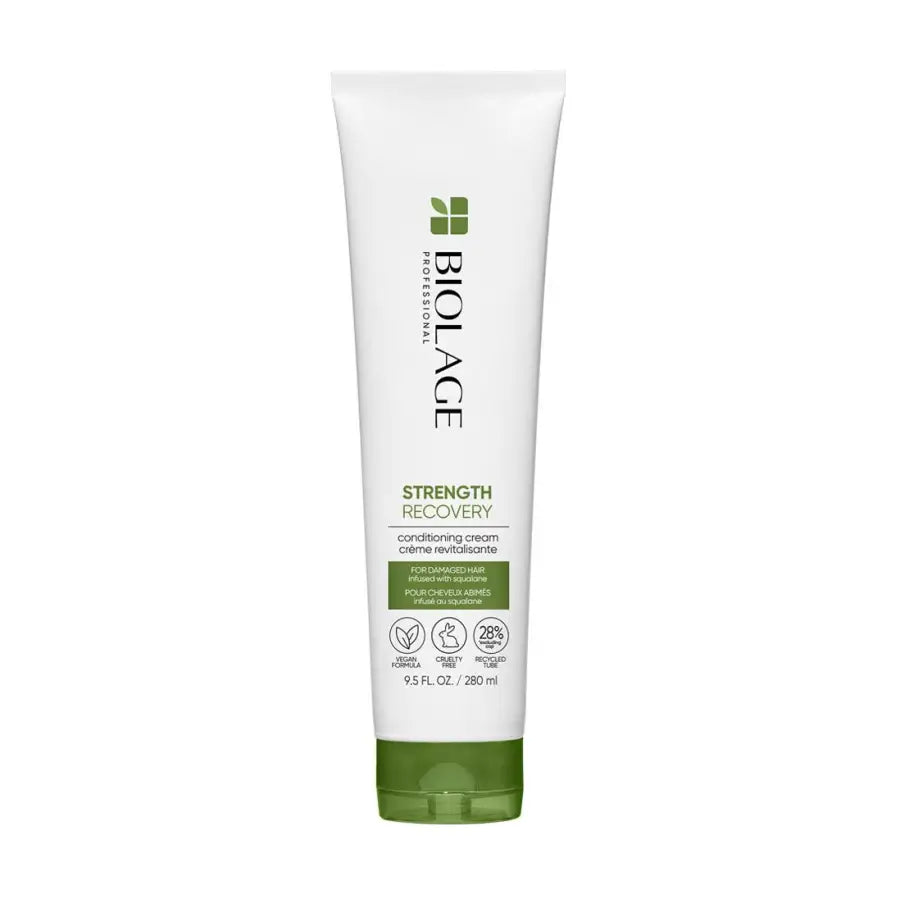 Balsam Profesional Reparare Intensă Biolage Strength Recovery cu Ulei de Squalane 200ml – Pentru Păr Deteriorat - Păr