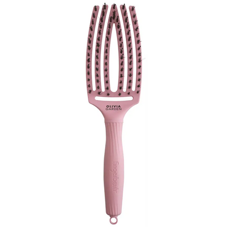 Display Cu 8 Perii Curbate Olivia Garden Fingerbrush Boar&Nylon ThinkPink 2024 - Păr