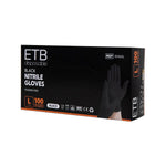 ETB Hair Fekete nitrilkesztyű L 100 db
