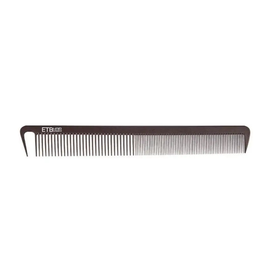 ETB Hair Fekete egyenes vágófésű 22 cm