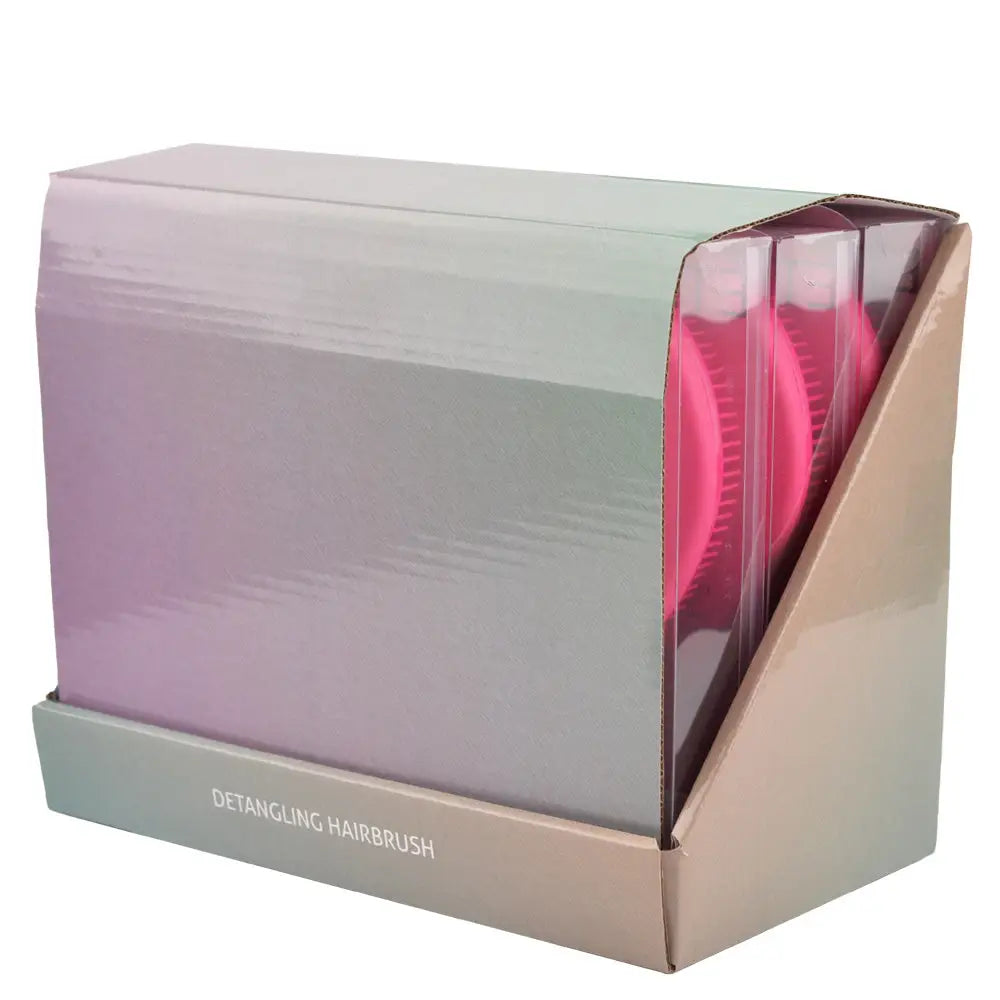 ETB Hair – Professzionális Display 9 Pink/Rózsaszín Hajbontókefével - Hajformázó Eszközök