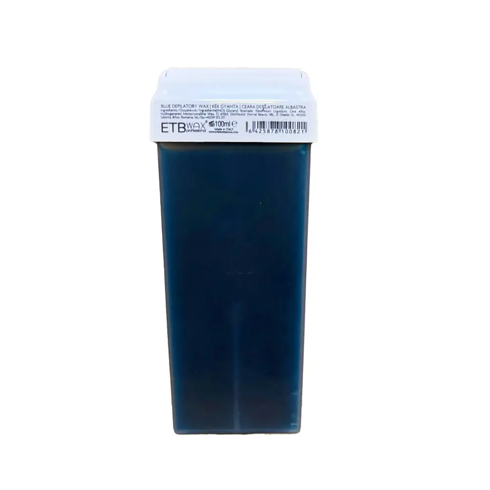 ETB Wax Kék Gyanta Széles Applikátorral – 100 ml Azulénes Professzionális Szőrtelenítéshez - Gyantázás