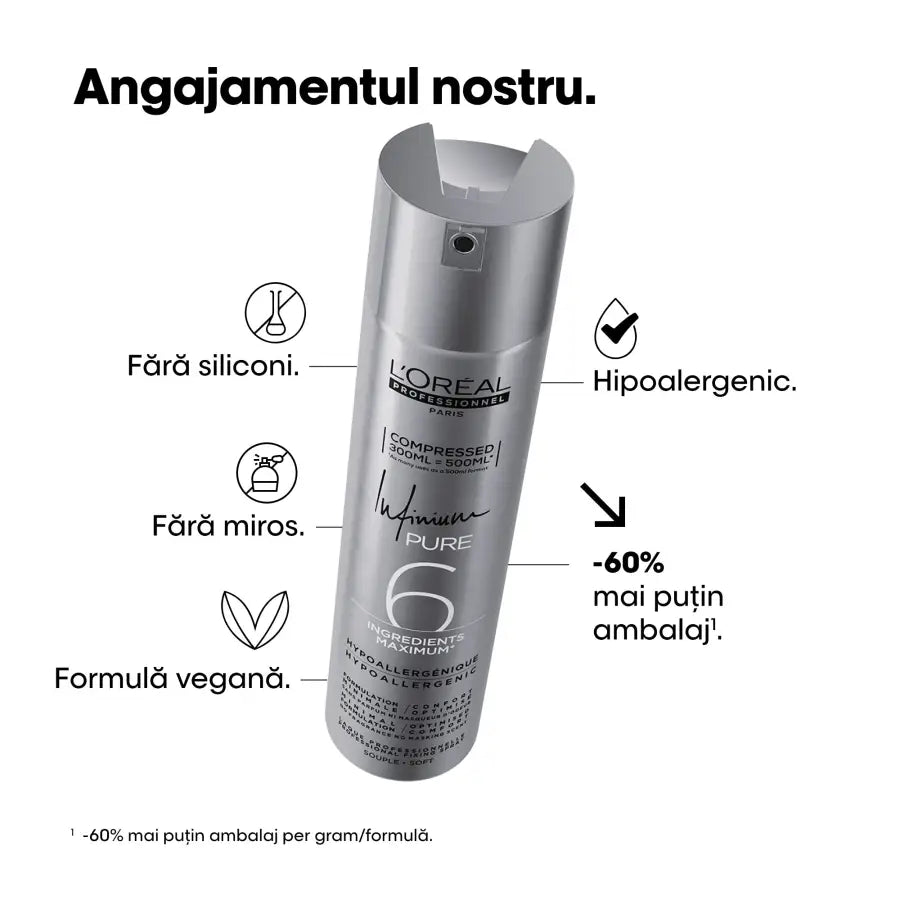 L'Oréal Professionnel Infinium Pure Soft Hajlakk 300 ml