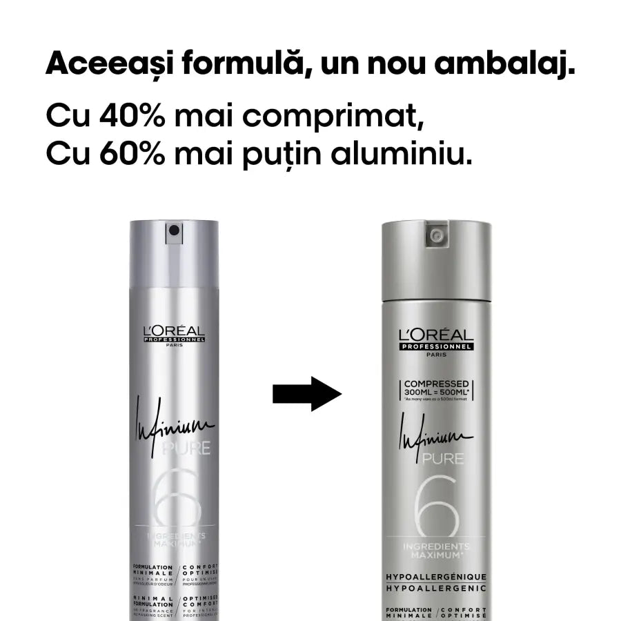 L'Oréal Professionnel Infinium Pure Soft Hajlakk 300 ml