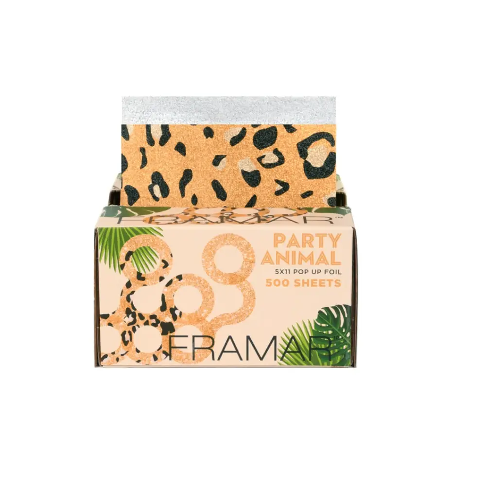 Framar Party Animal Előrevágott Dombornyomott Melírfólia 500 db - Haj