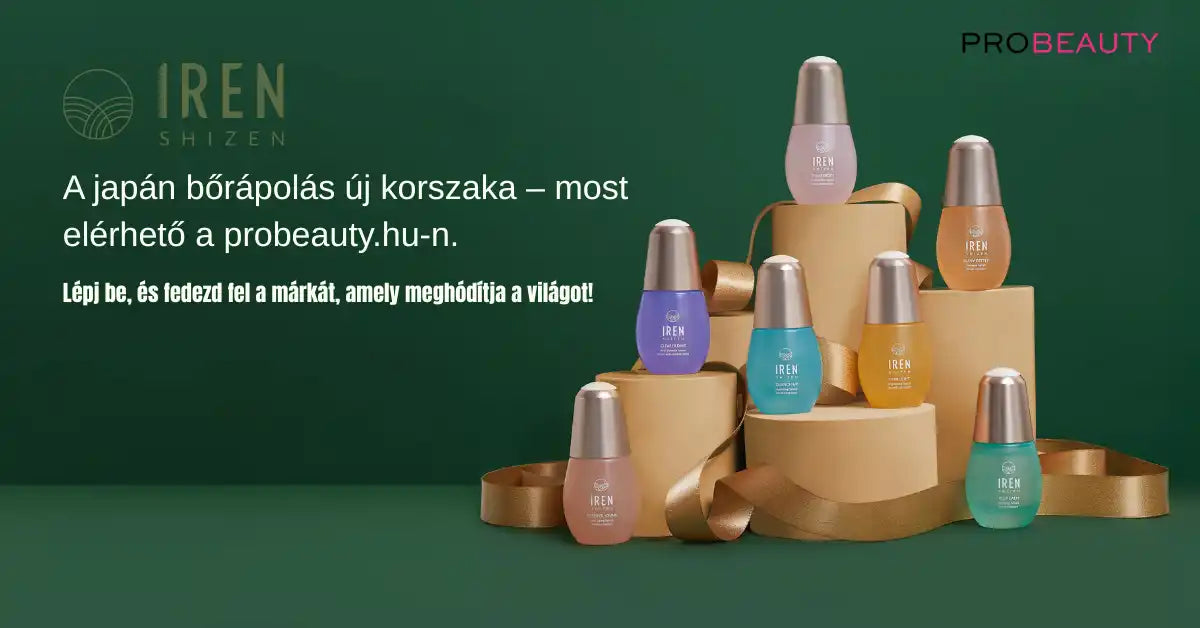 Egy színes japán bőrápoló szérumgyűjtemény.