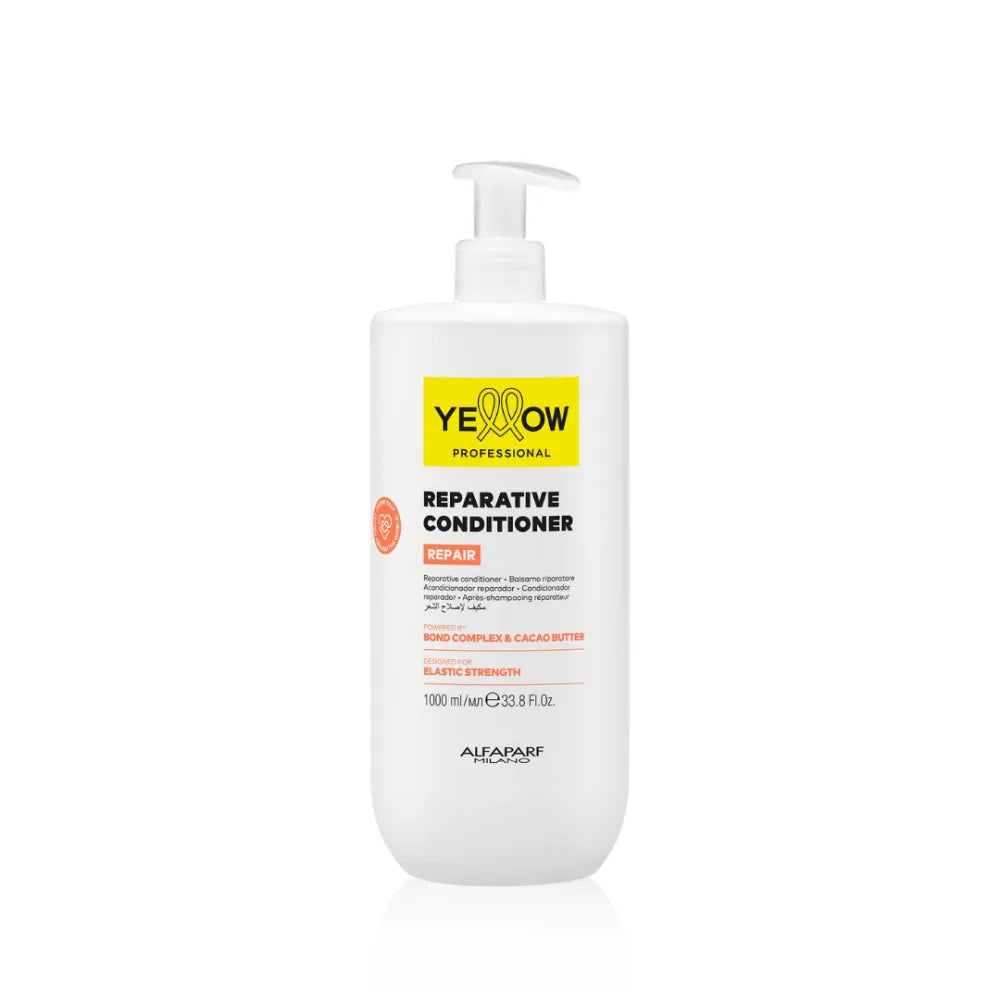 Yellow Reparative Conditioner – Professzionális Balzsam Károsodott Hajra, Bond Komplexszel és Kakaóvajjal