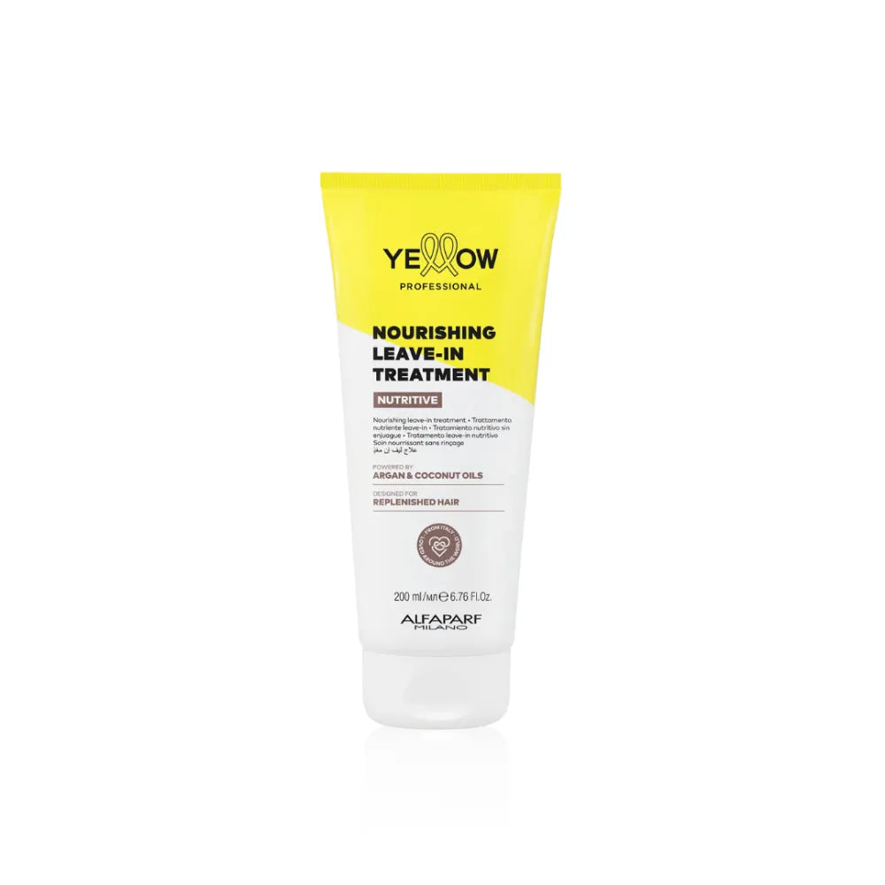 Yellow Nourishing Leave-In Treatment – Professzionális, hajban maradó kezelés száraz hajra, hidratálás és védelem 200ml