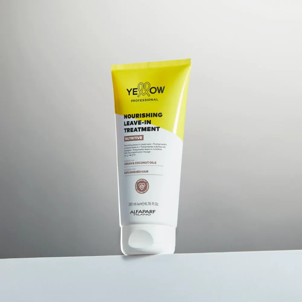Yellow Nourishing Leave-In Treatment – Professzionális, hajban maradó kezelés száraz hajra, hidratálás és védelem 200ml