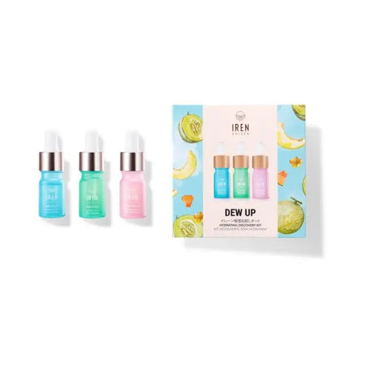 IREN Shizen Dew Up Discovery Kit – Készlet száraz, érzékeny és dehidratált bőr hidratálására, japán szuper-összetevőkkel és látható hatásokkal