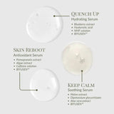 IREN Shizen Dew Up Discovery Kit – Japán Luxus Mini Szérumkészlet Száraz, Érzékeny és Vízhiányos Bőrre